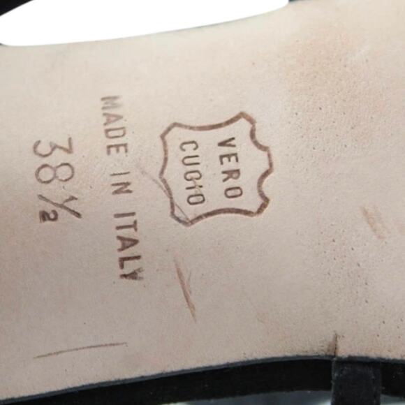 Manolo Blahnik Black Strappy High Heel T Strap Sandal with Dust Bag-size 38.5 - Picture 6 of 10